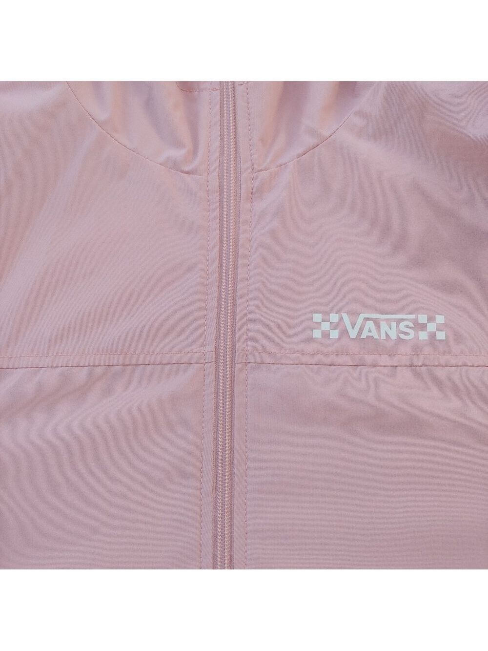 Vans Light Pink Zip-Up Hooded Windbreaker Jacket in Women's XS - Picture 3 of 17